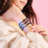 Schwarz x Pink | 925 Sterling Silber | Firefly Glas Liebesarmband